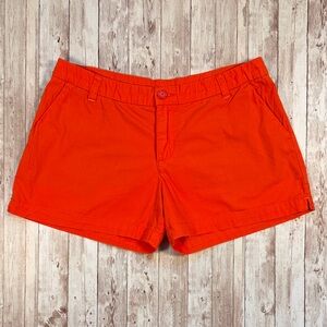 Patagonia Shorts All Wear Organic Cotton Chino sz 8 Orange 4" Pockets Women's